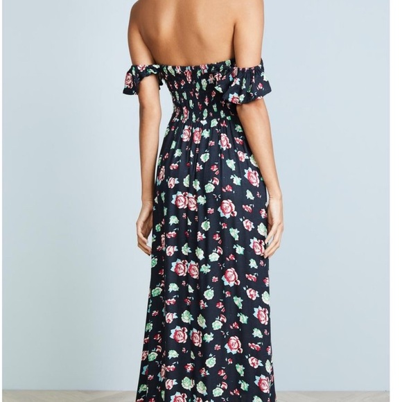 Tiare Hawaii Pink and Blue Ruffled High Low Sundress - Picture 2 of 6